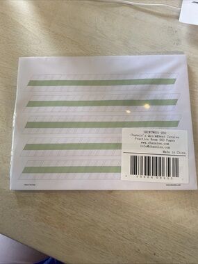 Channie’s Quick & Neat Cursive Handwriting 250 Pages Count Front and Back